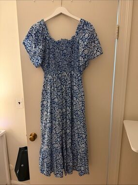 Pink City Prints Dress-Large